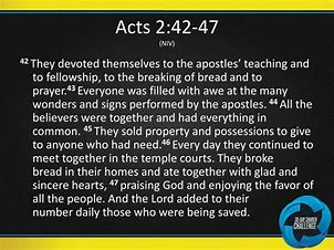 Image result for Explain Acts 2 42 47